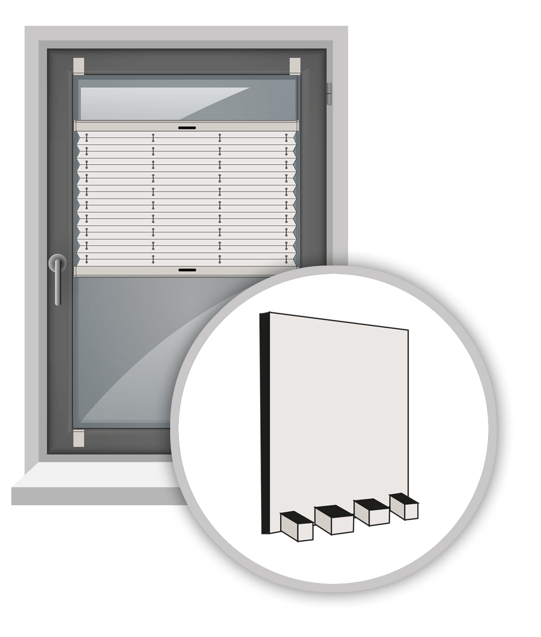 Glasleistenmontage Stick Fix Front Vsds2