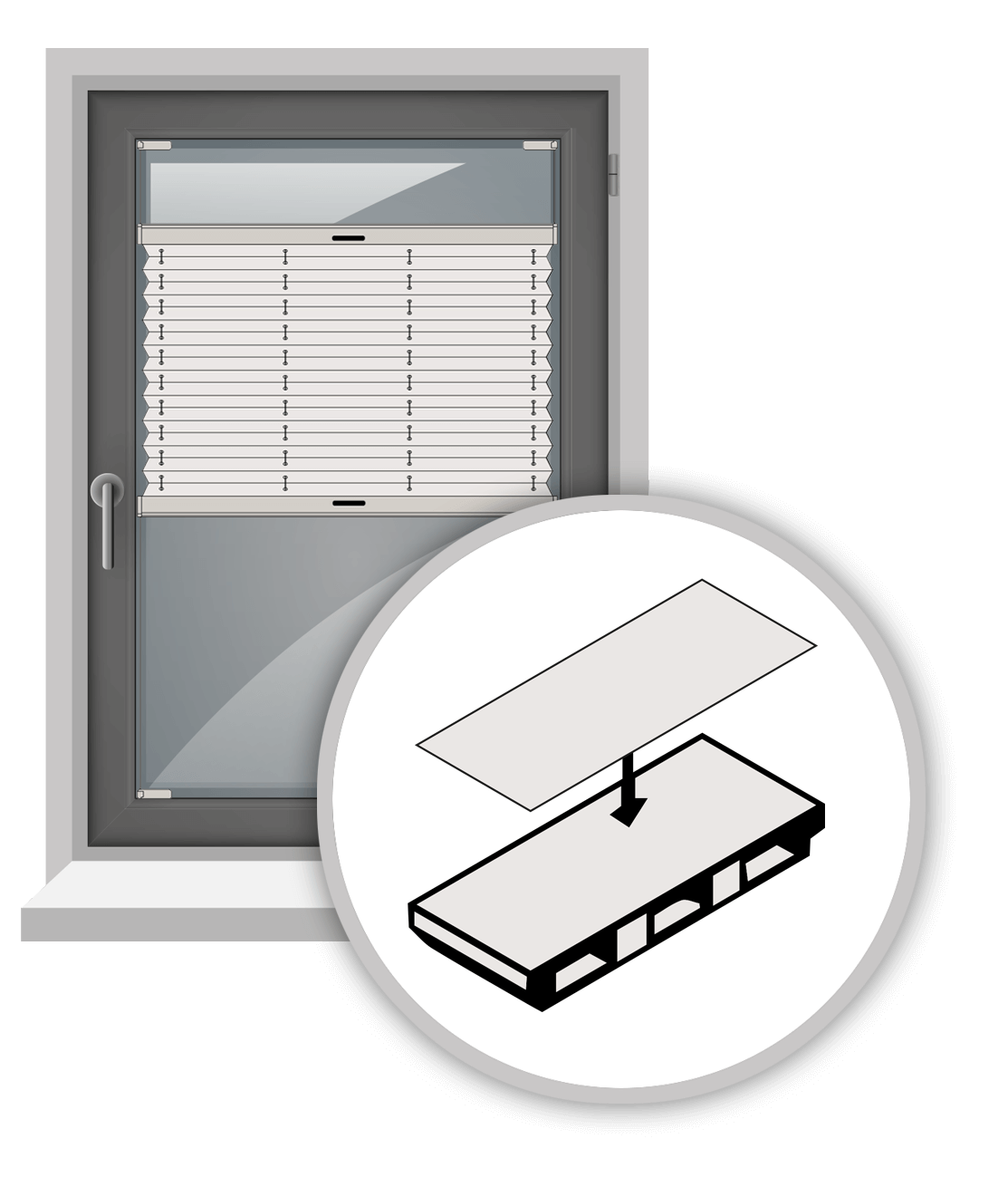 Glasleistenmontage Stick Fix Vsds2