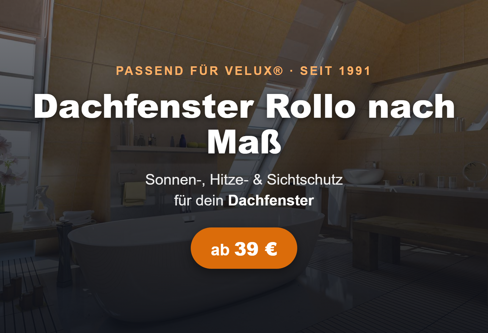 Dachfenster Rollo nach Maß