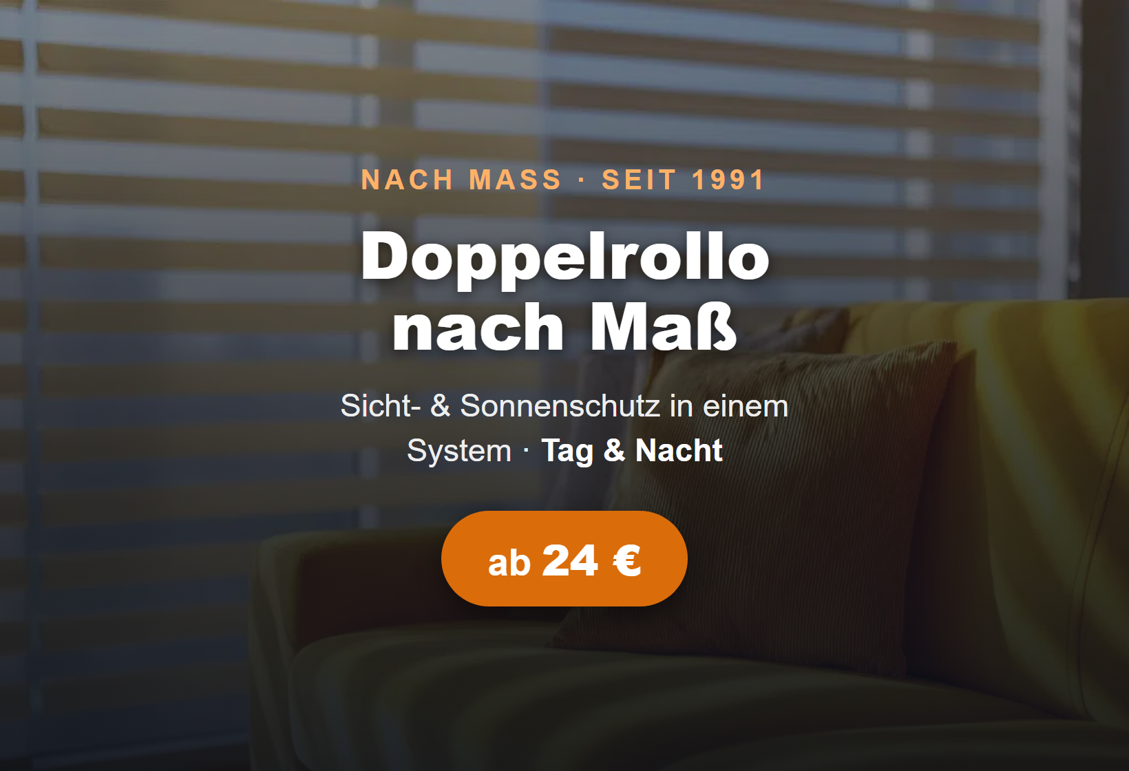 Doppelrollo nach Maß
