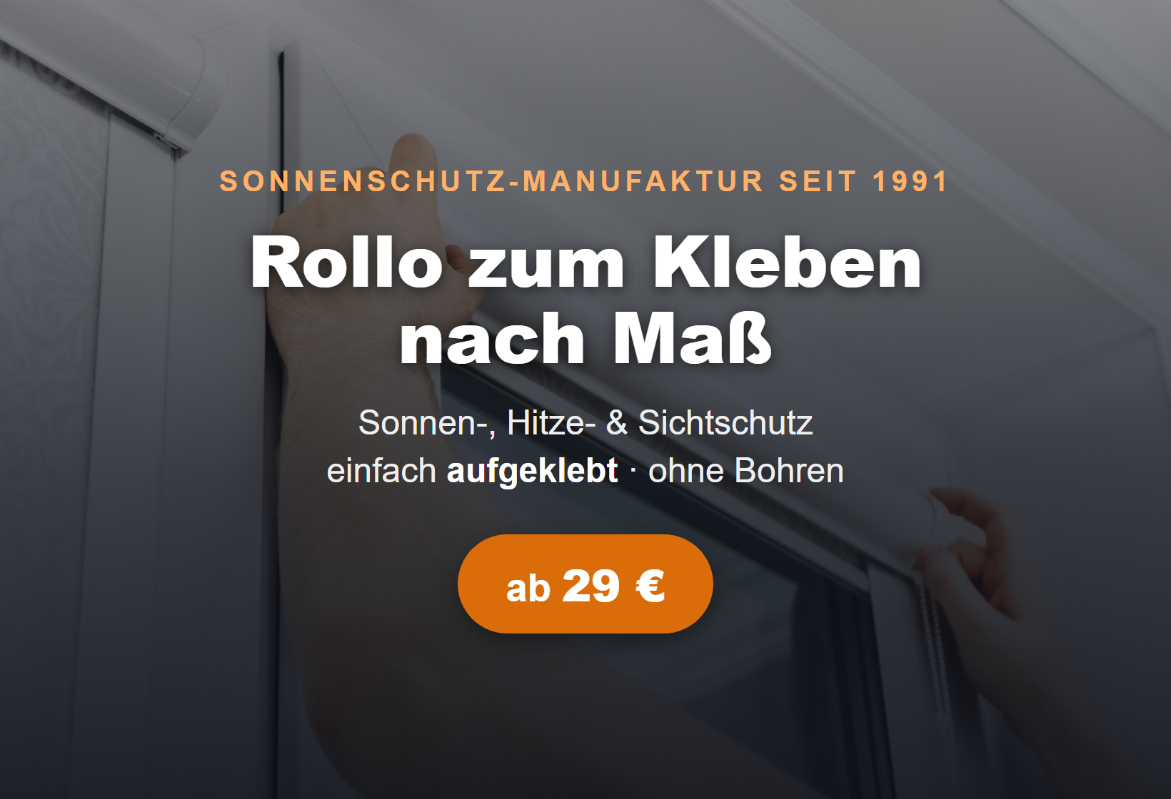 Rollo zum Kleben nach Maß