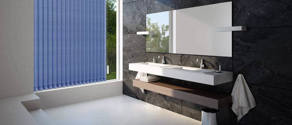 Lamellenvorhang Raum Badezimmer