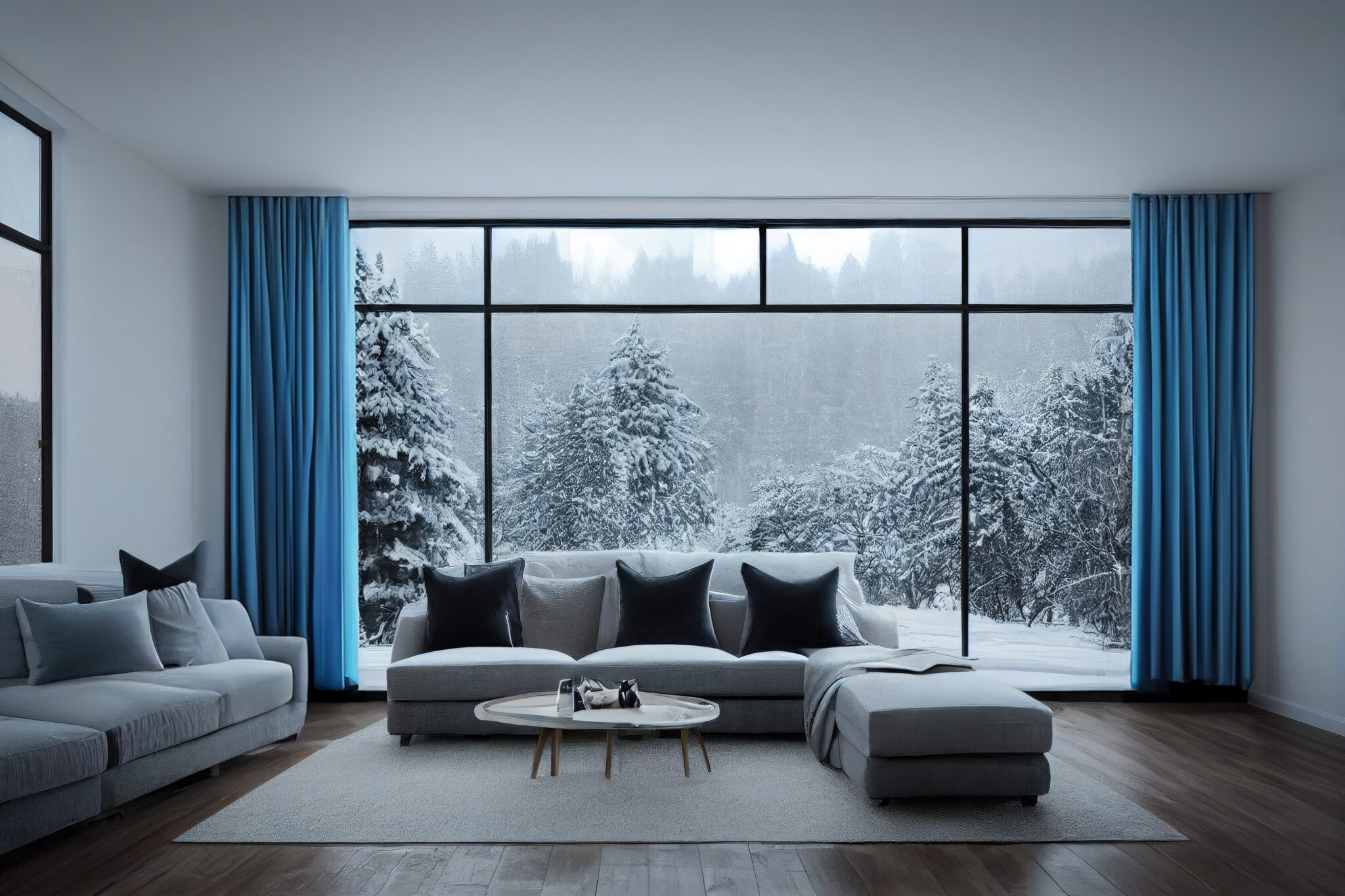 Vorhang Farbe Blau  Scaled