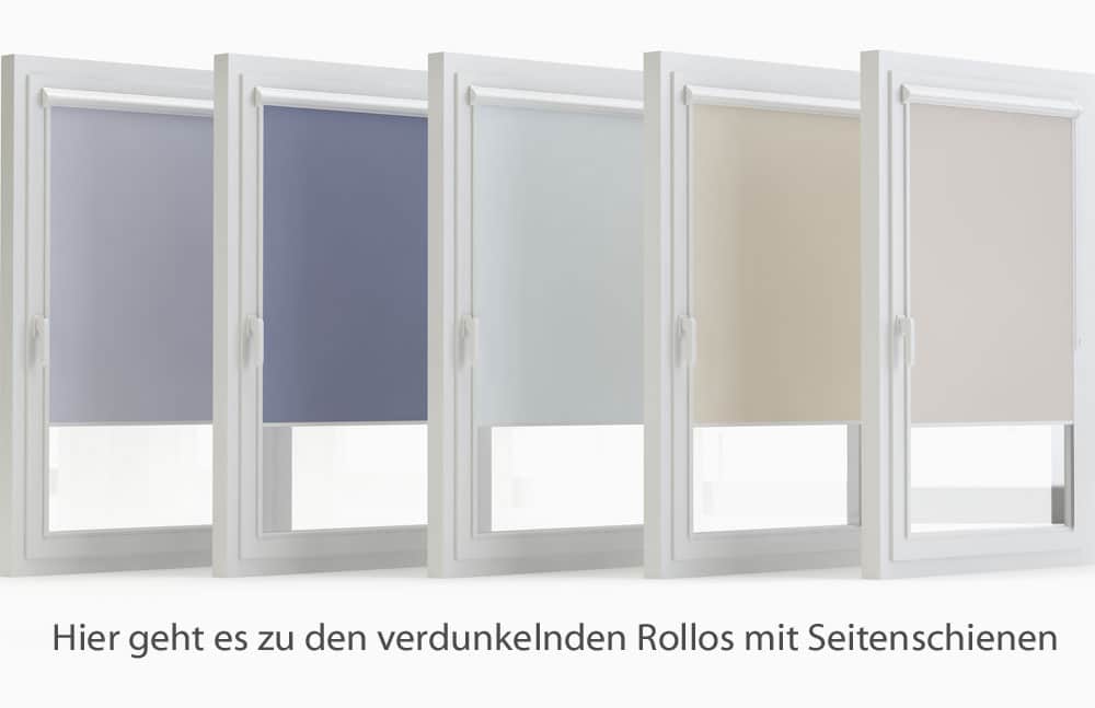 Link zu den verdunkelnden Rollos mit Seitenschienen