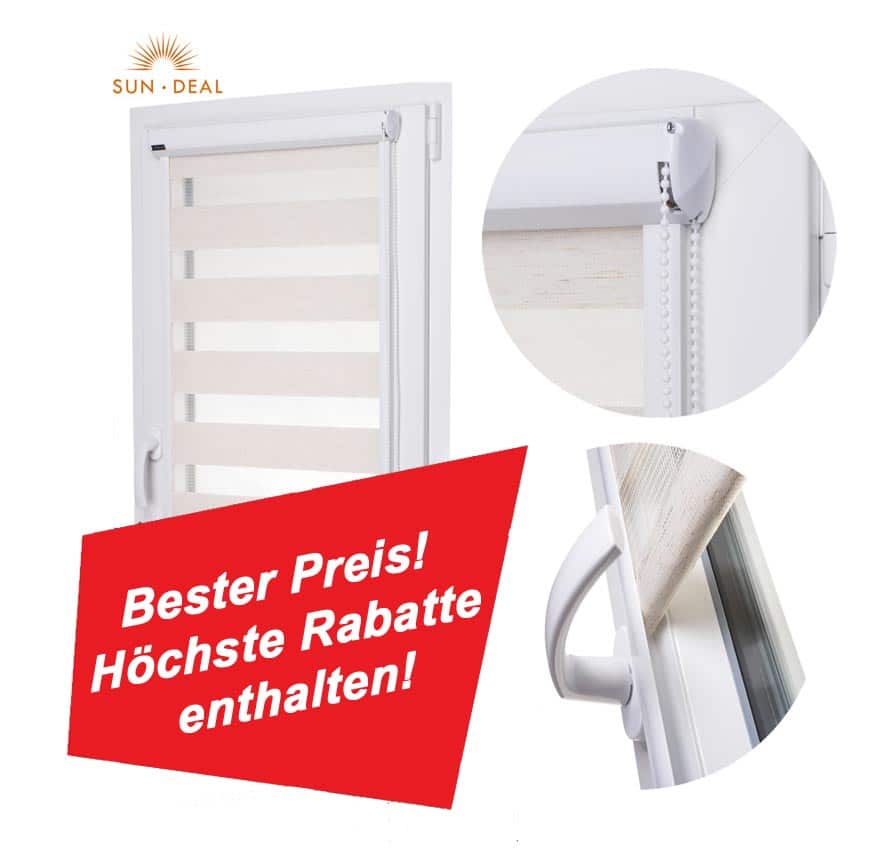 SunDeal Doppelrollo nach Maß