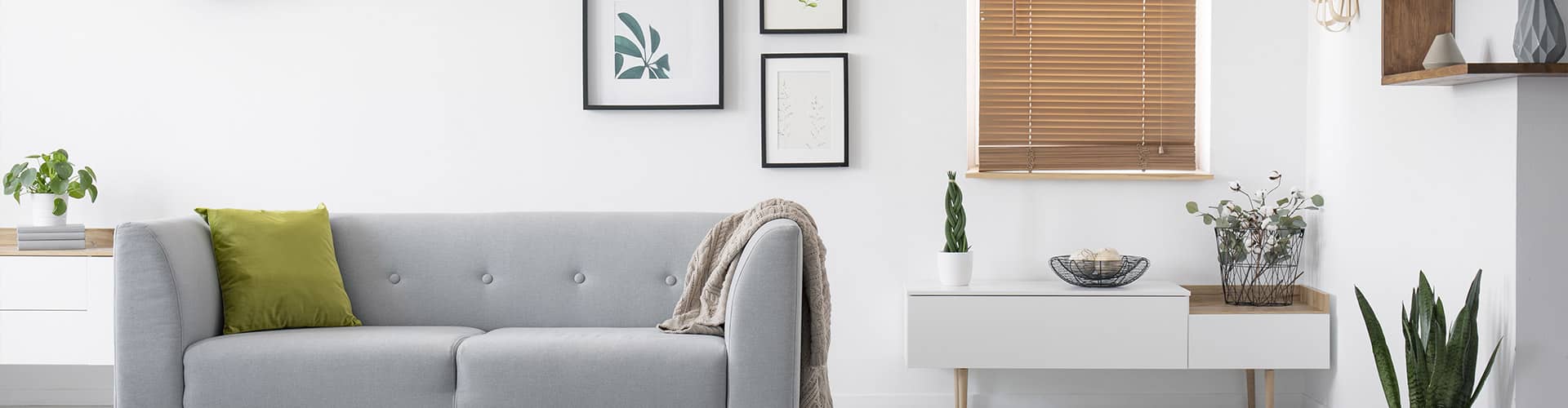 Holzjalousie Wohnzimmer